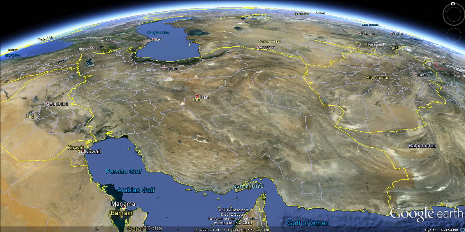 Iran yeryuzu haritasi